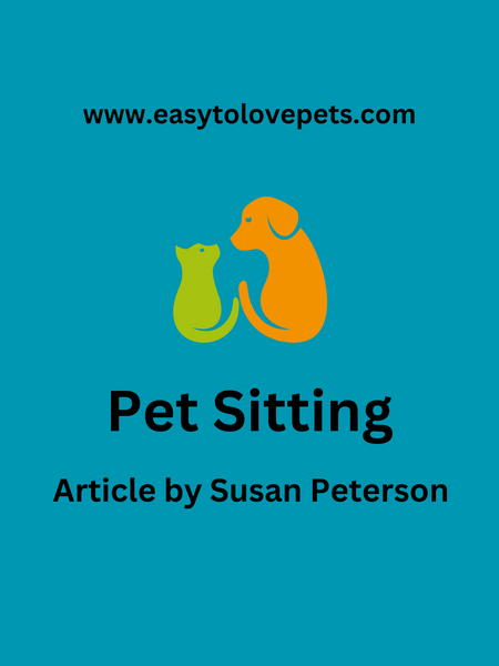 Blog Spotlight Pet Sitting by Susan Peterson