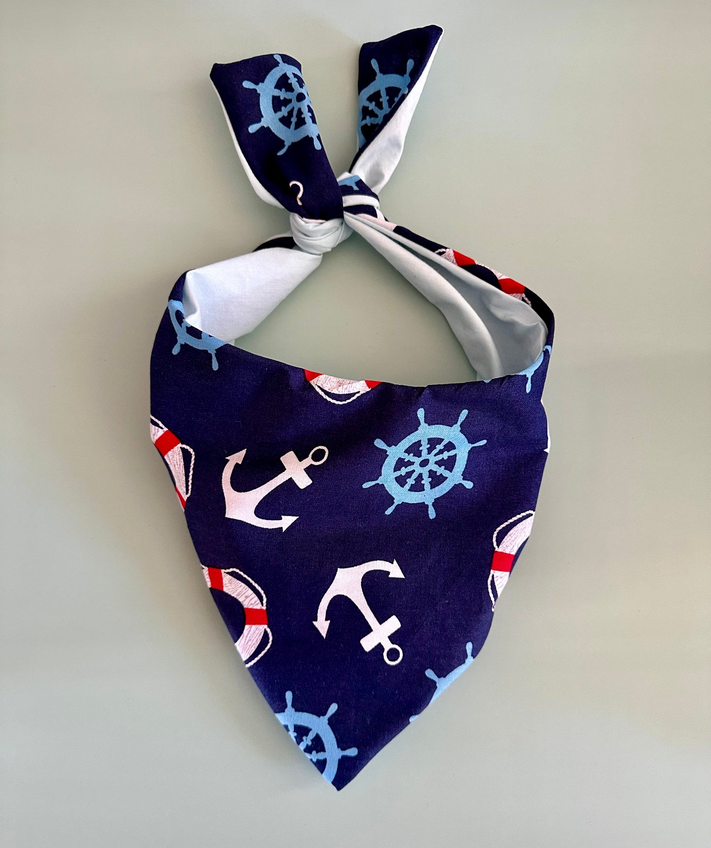 Nautical Dog Bandana Sailboat Pet Scarf Summer Dog Accessory Beach Dog Outfit Puppy Bandana Coastal Dog Accessory Ocean Lover Pet Gift Idea