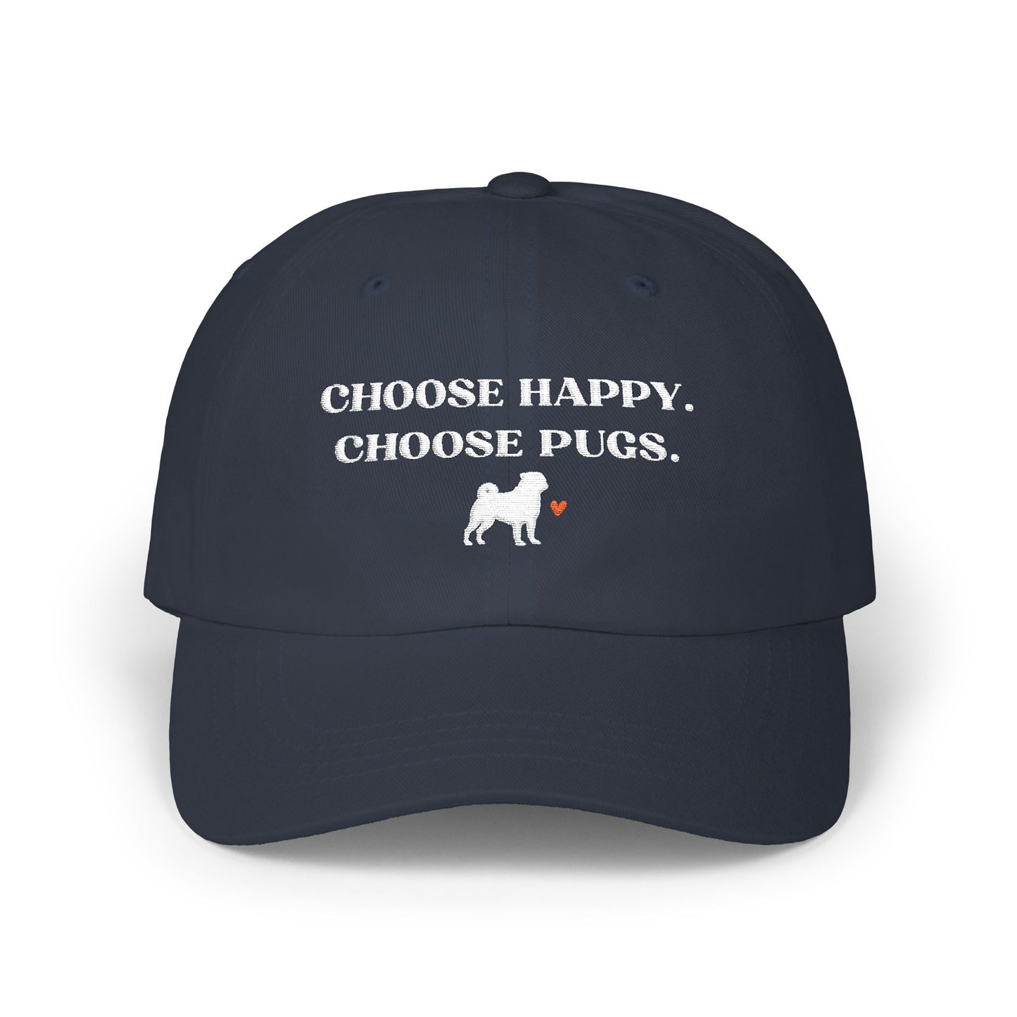 Pug Mom Hat Dog Lover Baseball Cap Mental Health Apparel Gift Idea For Pet Owner Dog Breed Accessory New Puppy Mom Heart Design