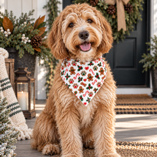 Gingerbread Man Dog Bandana