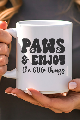 Dog Lover Mug Gift Coffee Cup for Pet Owners Dog Inspired Drinkware Gift Idea For New Dog Mom Inspirational Paw Themed Coffee Mug Gift Idea