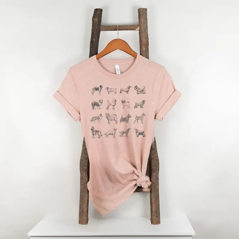 Dog Breed Graphic T Shirt
