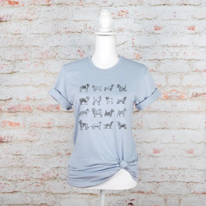 Dog Breed Graphic T Shirt