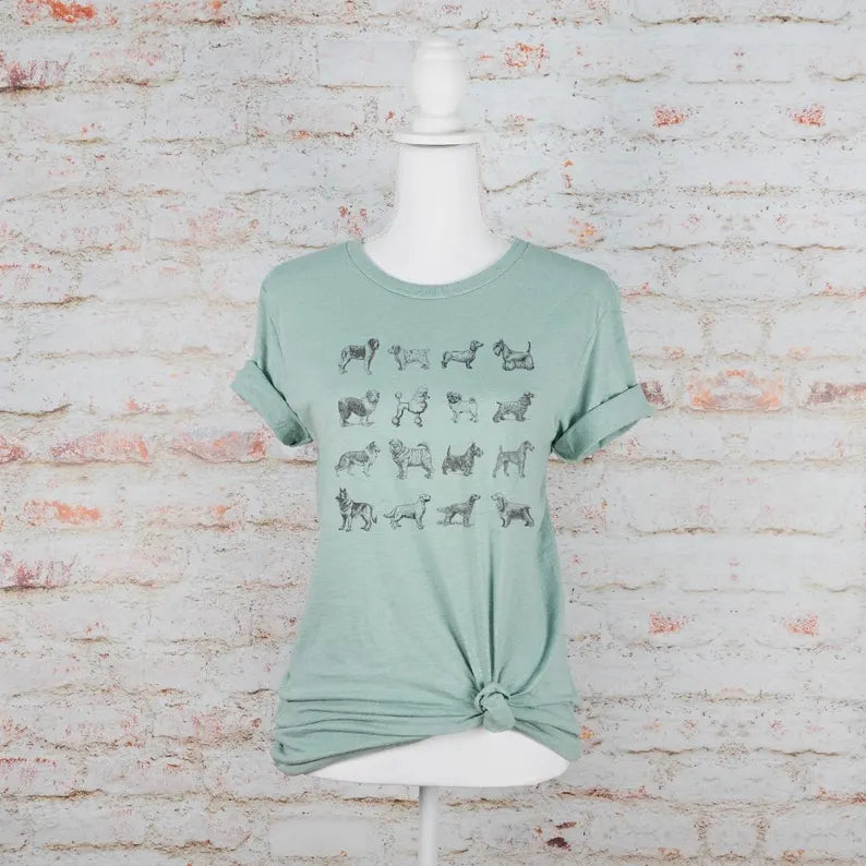 Dog Breed Graphic T Shirt