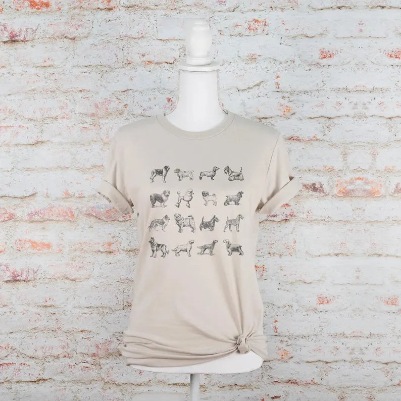 Dog Breed Graphic T Shirt