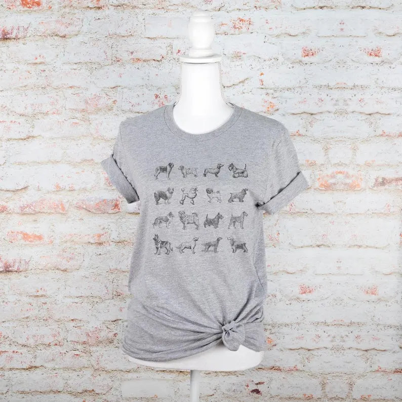 Dog Breed Graphic T Shirt