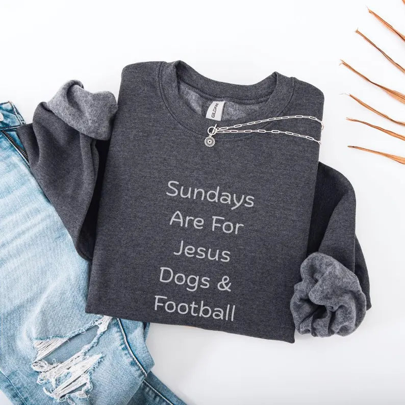 Sunday Vibes Football Sweatshirt