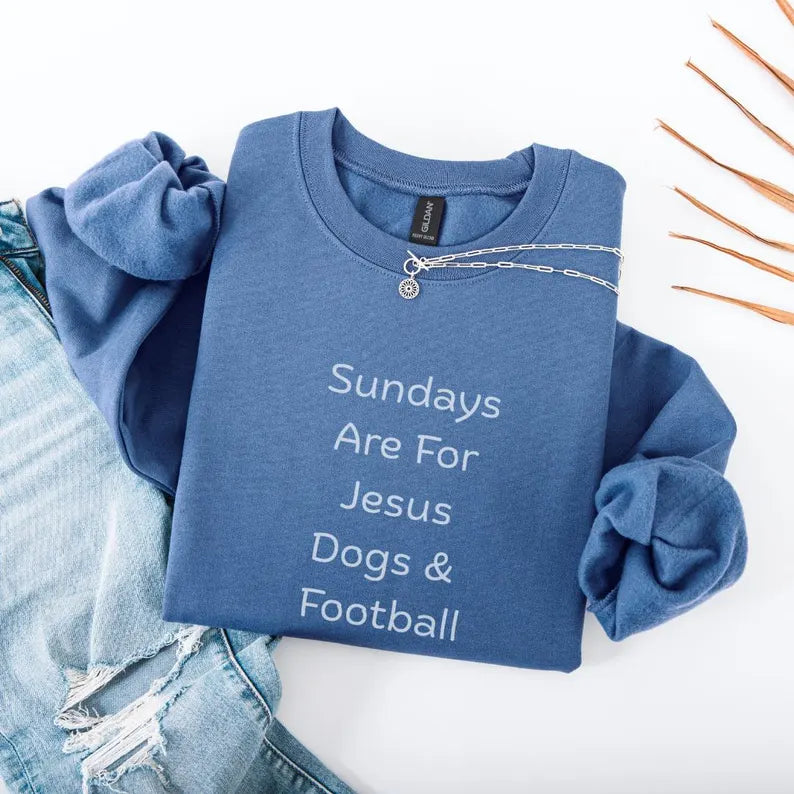 Sunday Vibes Football Sweatshirt
