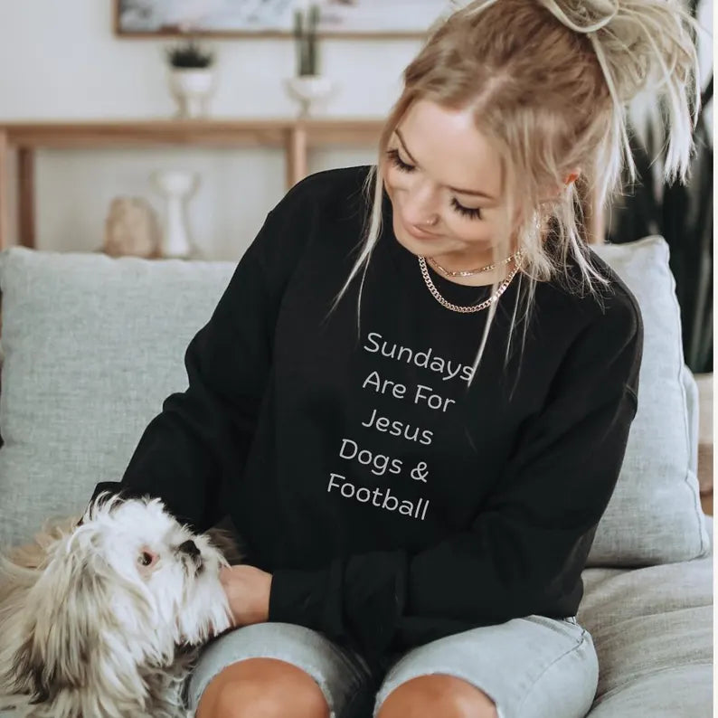 Sunday Vibes Football Sweatshirt