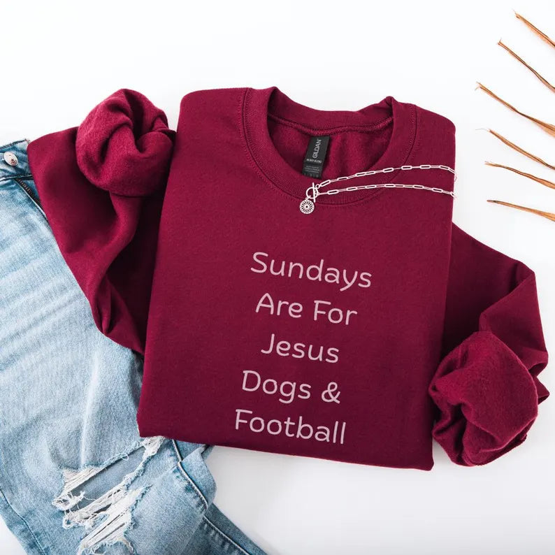 Sunday Vibes Football Sweatshirt