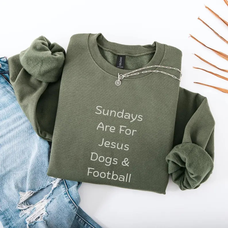 Sunday Vibes Football Sweatshirt