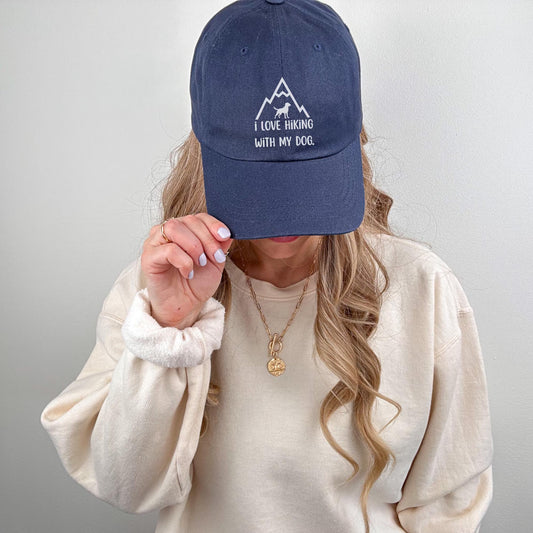 Hiking Embroidered Dog Mom Hat