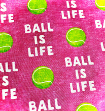 Load image into Gallery viewer, ball is life pink dog bandana
