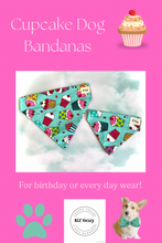 Load image into Gallery viewer, Cupcake Birthday Dog Bandana
