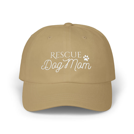 Tan baseball cap for a rescue dog mom volunteer