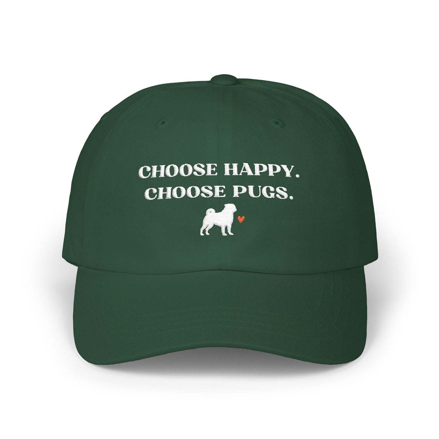 Pug Mom Hat Dog Lover Baseball Cap Mental Health Apparel Gift Idea For Pet Owner Dog Breed Accessory New Puppy Mom Heart Design