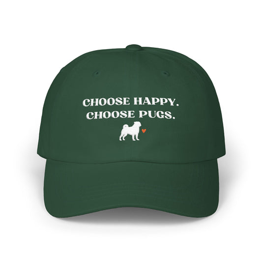Pug Mom Hat Dog Lover Baseball Cap Mental Health Apparel Gift Idea For Pet Owner Dog Breed Accessory New Puppy Mom Heart Design