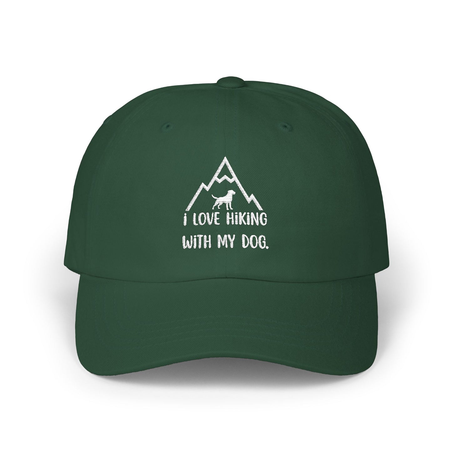 Hiking Embroidered Dog Mom Hat Mountain Graphic Baseball Cap Outdoor Adventure Dog Lover Gift Pet Owner Accessory for Camping Enthusiast