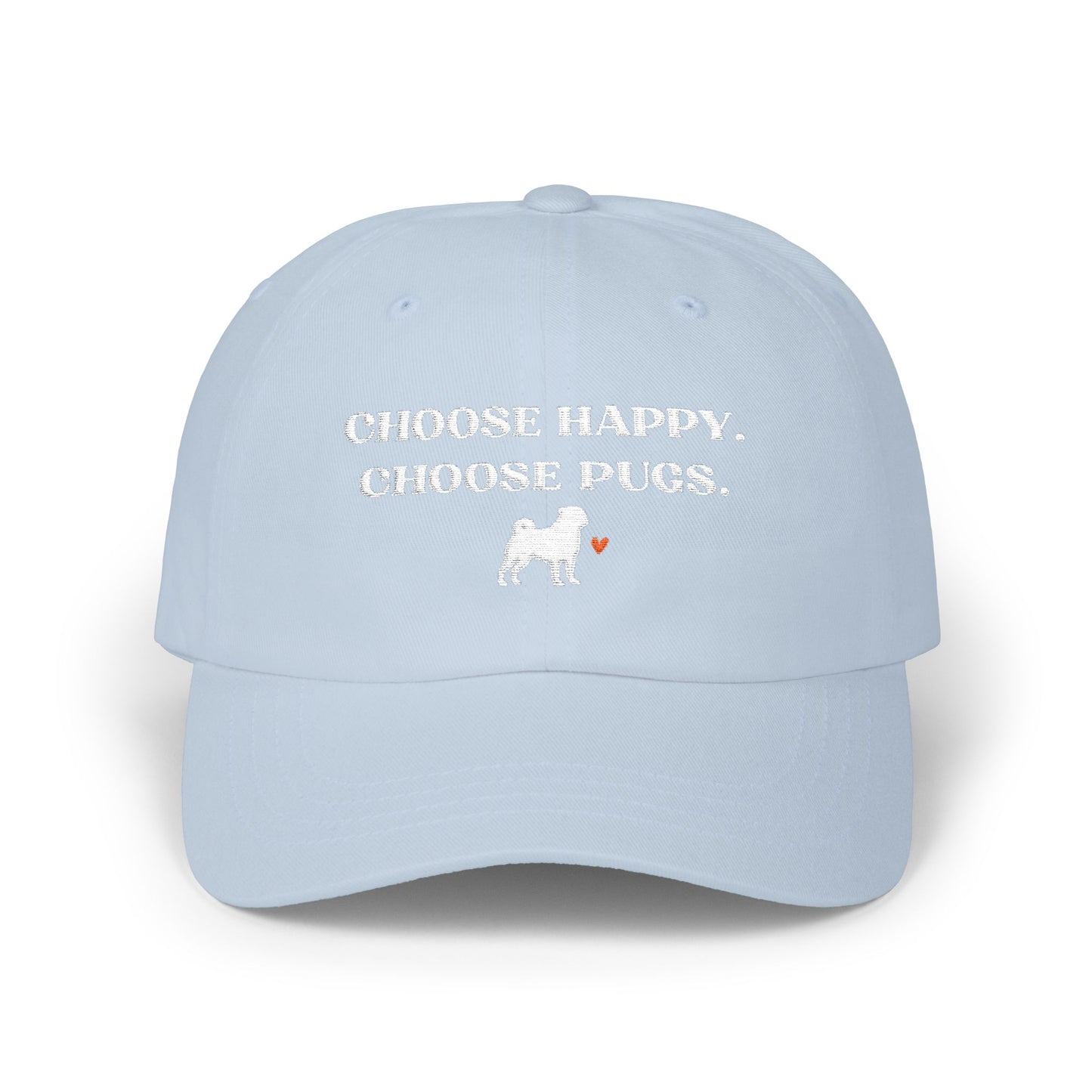 Pug Mom Hat Dog Lover Baseball Cap Mental Health Apparel Gift Idea For Pet Owner Dog Breed Accessory New Puppy Mom Heart Design