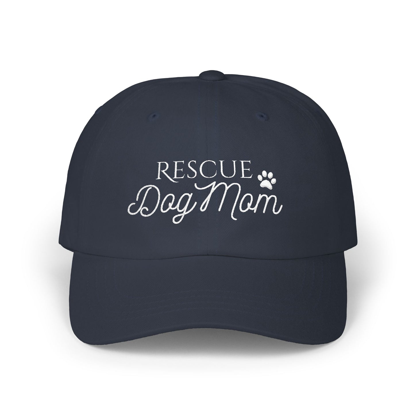 Rescue Dog Mom Embroidered Hat