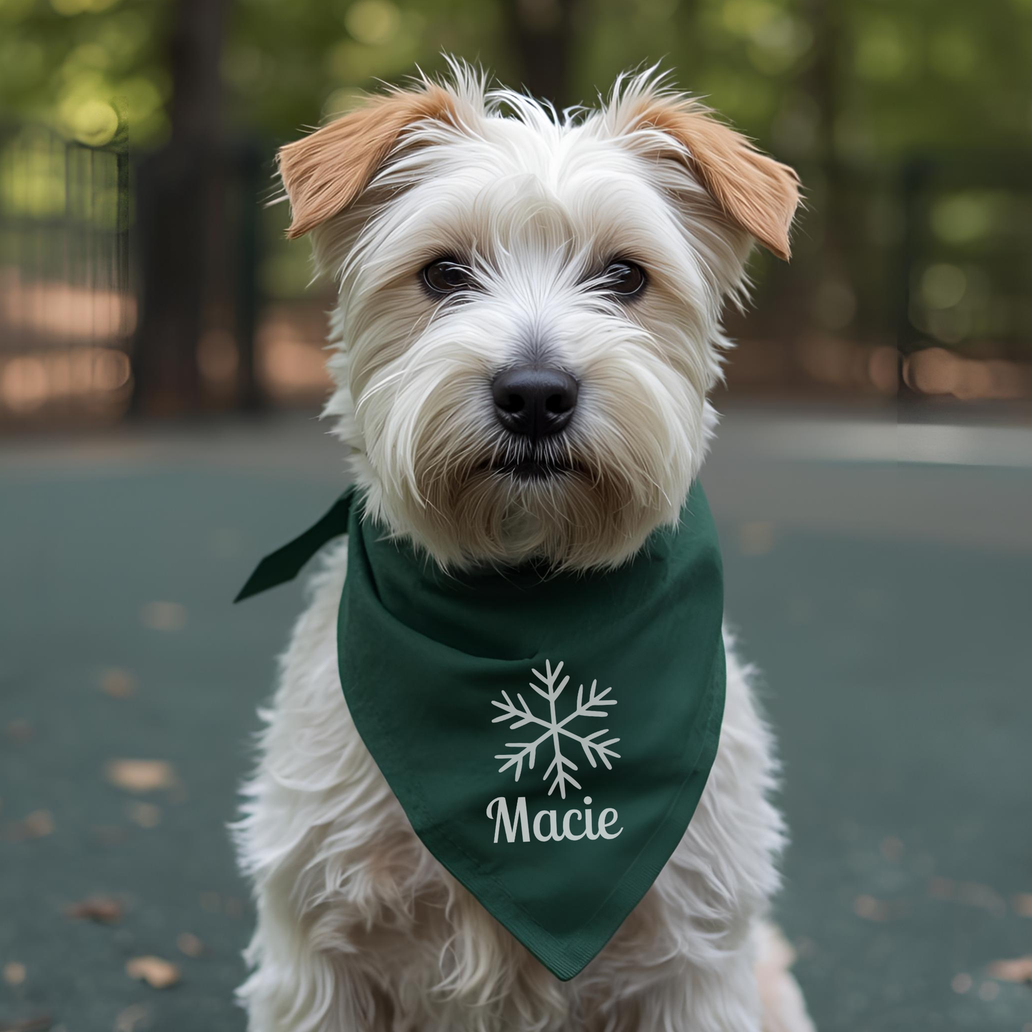 Custom Snowflake Holiday Bandana