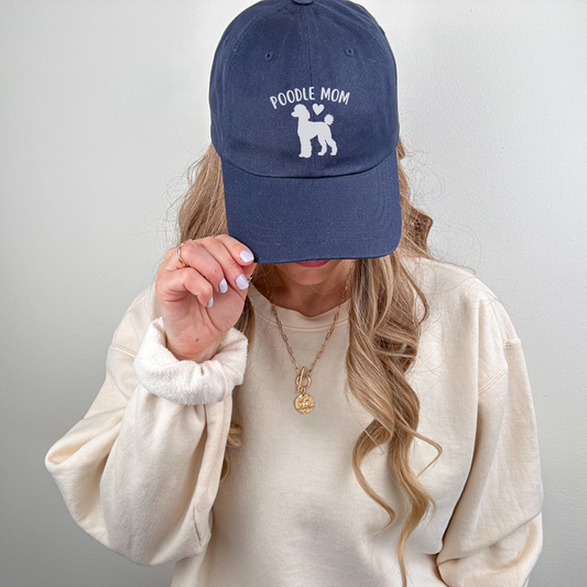 Poodle Mom Embroidered Hat