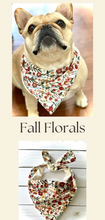 Load image into Gallery viewer, Harvest Floral Dog Bandana Fall Collection
