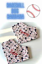 Load image into Gallery viewer, Baseball Dog Bandana
