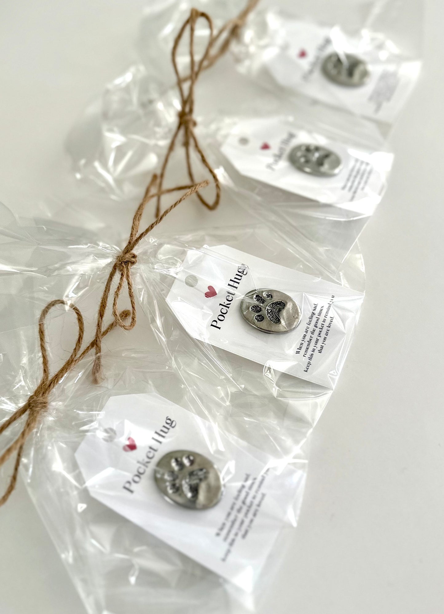 Paw Print Pocket Hug Comforting Keepsake Pet Lover Gift Thoughtful Dog Memorial Idea Pocket-Sized Hug for Dog Owners Dog Mom Gift Idea