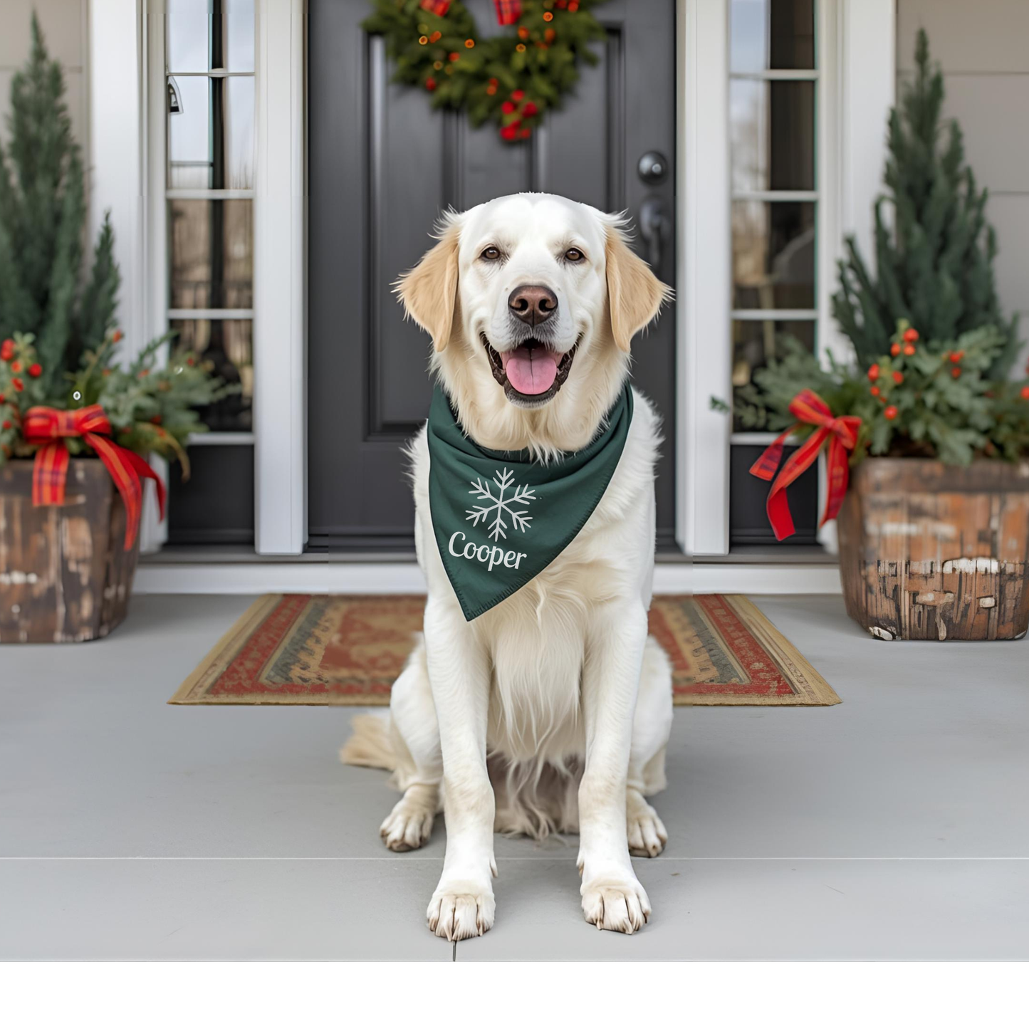 Custom Snowflake Holiday Bandana