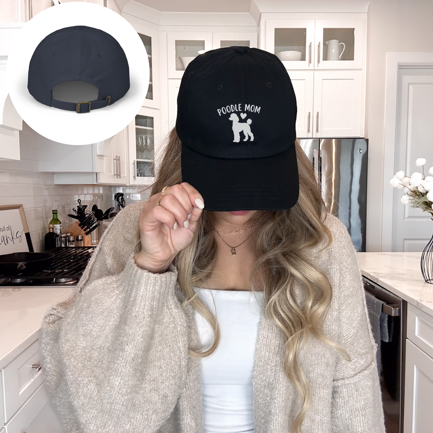 Poodle Mom Embroidered Hat