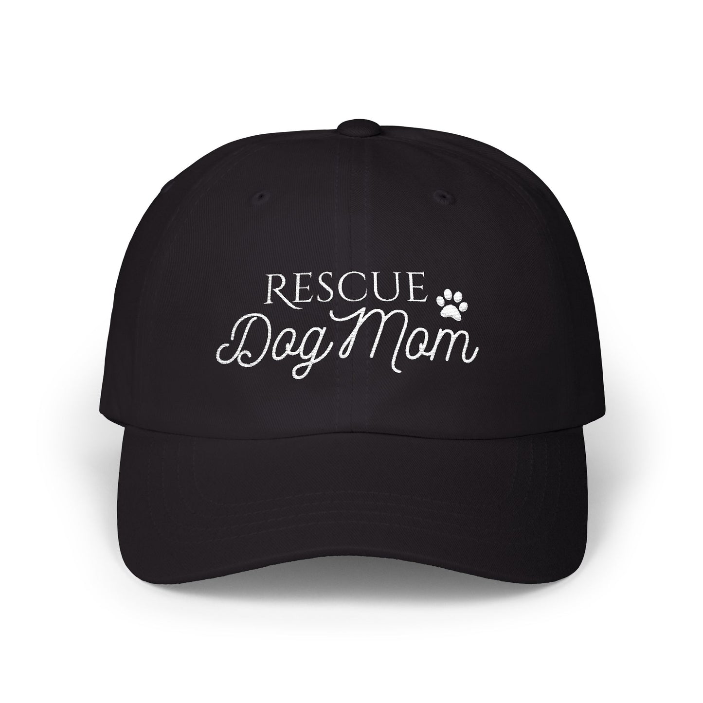 Rescue Dog Mom Embroidered Hat
