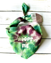 Load image into Gallery viewer, One Of A Kind Dog Bandana Custom Tie Dye Pet Scarf For Adoption Event Ideas Unique Dog Accessories For Social Media Adoptable Dog Rescue
