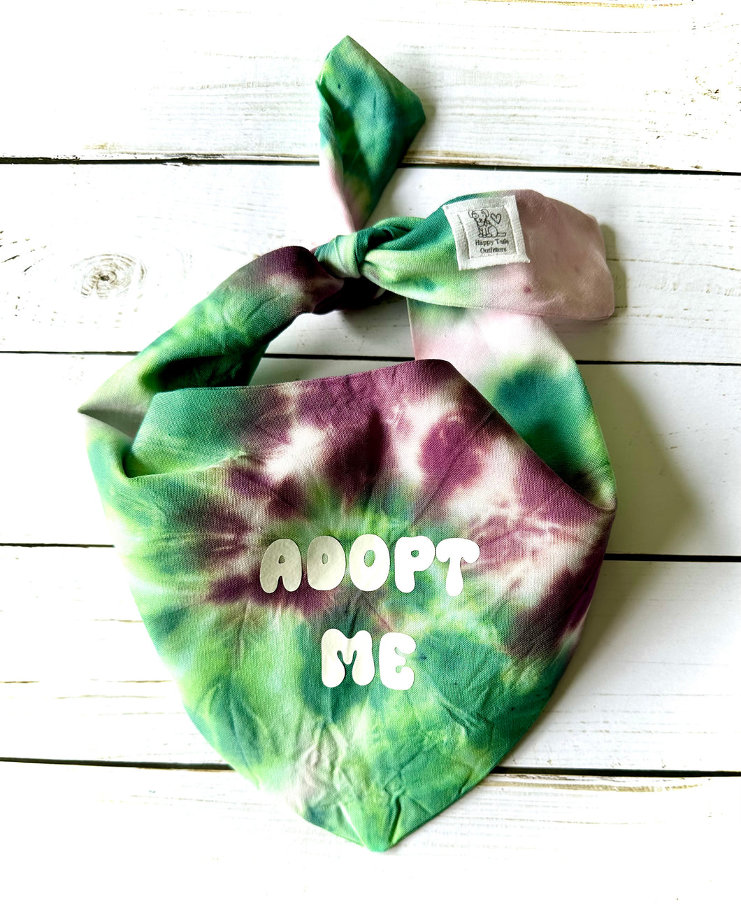 One Of A Kind Dog Bandana Custom Tie Dye Pet Scarf For Adoption Event Ideas Unique Dog Accessories For Social Media Adoptable Dog Rescue