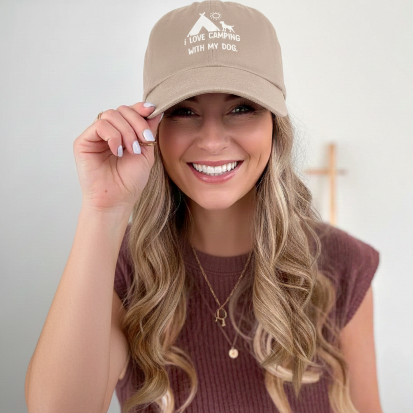 Camping Embroidered Hat