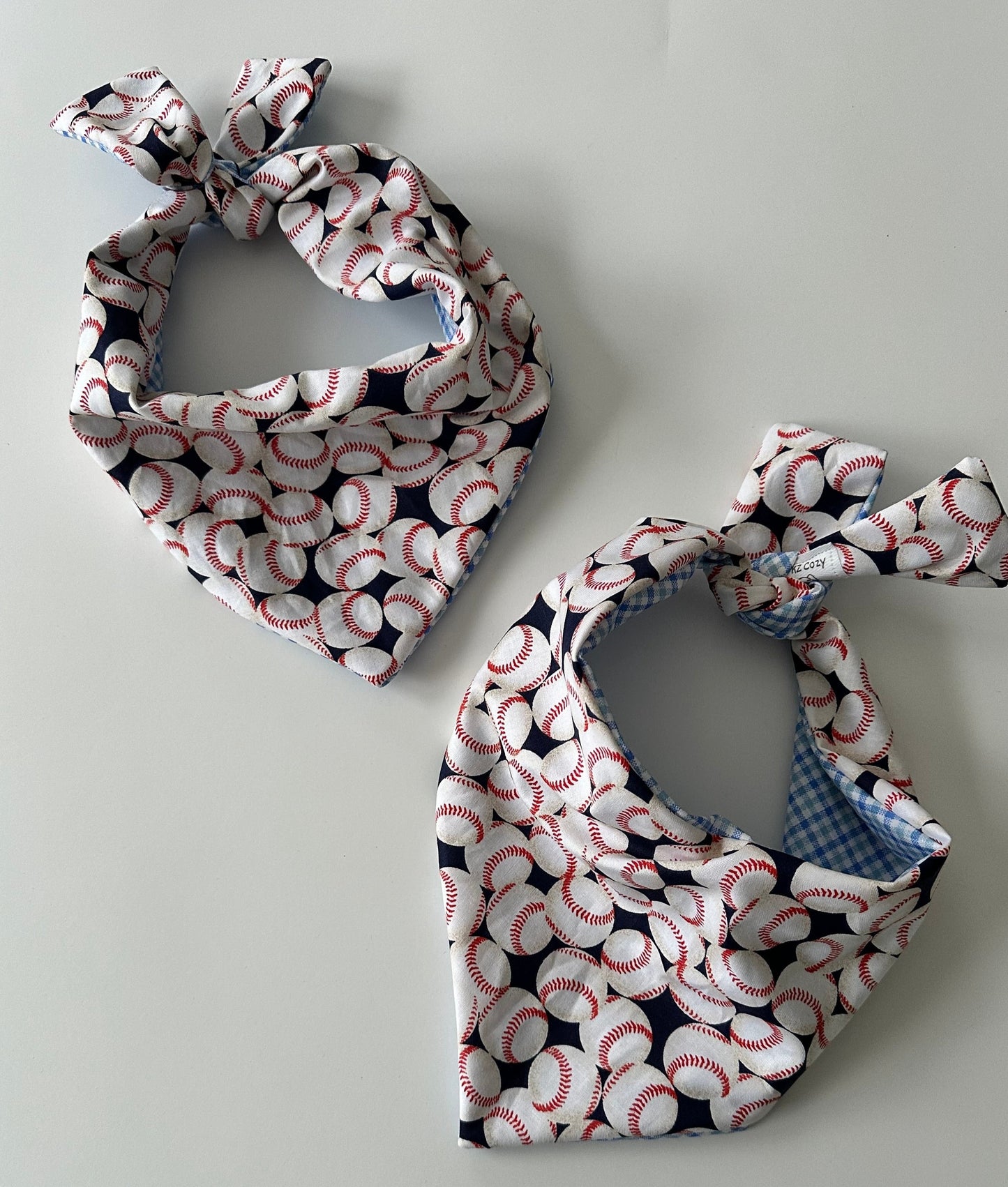 custom baseball dog bandana