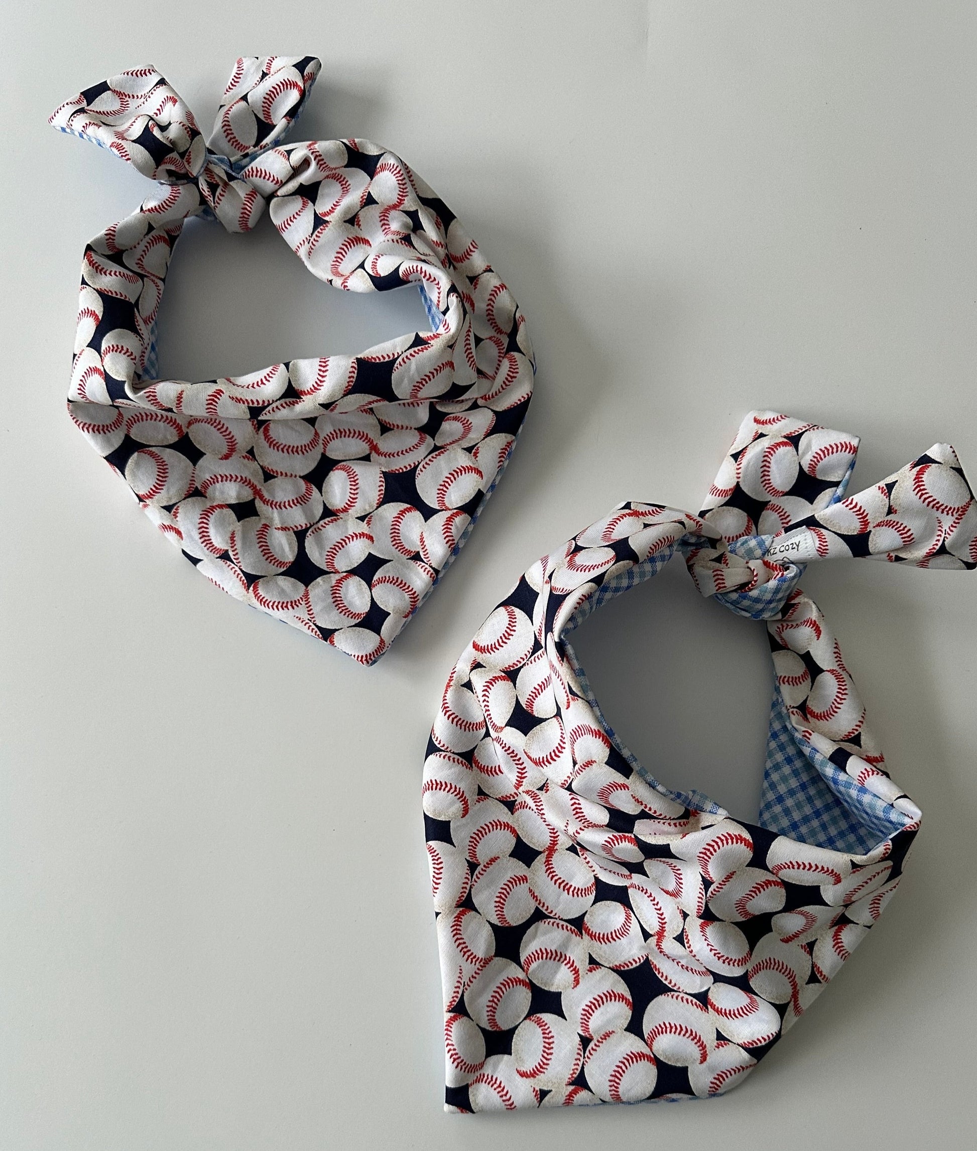 custom baseball dog bandana