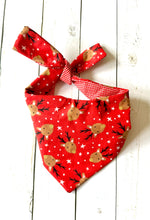 Load image into Gallery viewer, Reindeer Dog Bandana Winter Collection
