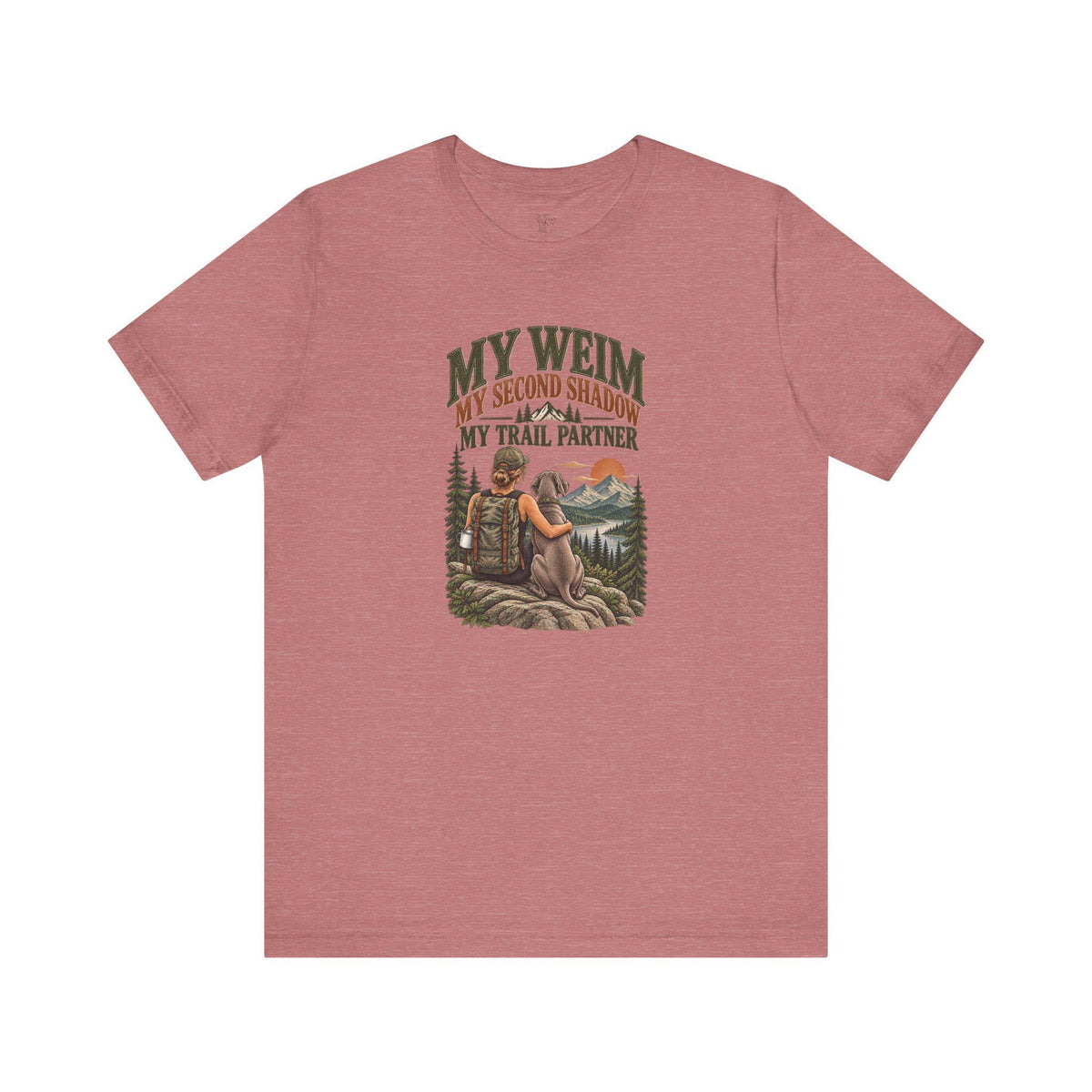 Weimaraner Hiking Shirt Dog Mom Gift Mountain Trail Tee Outdoor Adventure Apparel Weim Owner