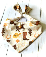 Load image into Gallery viewer, Cowgirl Dog Bandana Fall Collection
