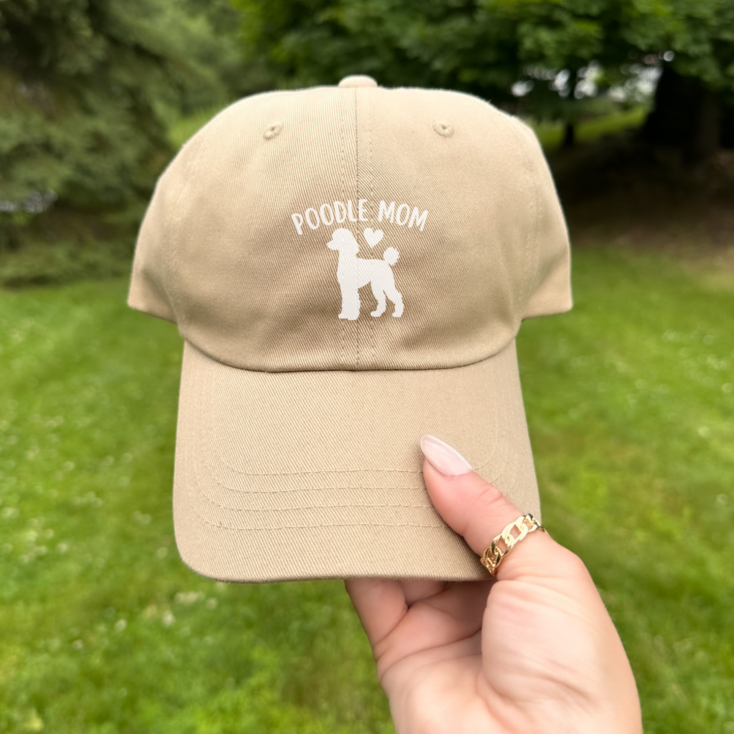 Poodle Mom Embroidered Hat