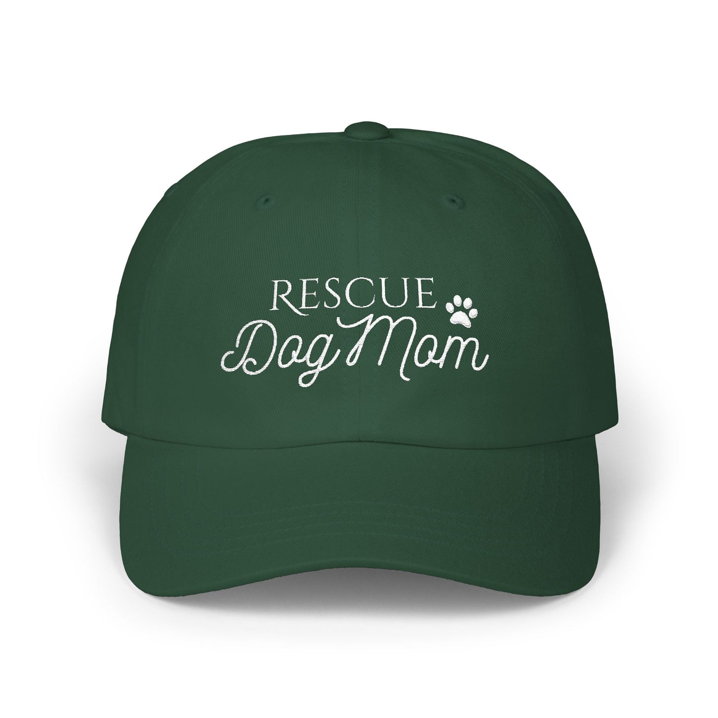 Rescue Dog Mom Embroidered Hat