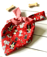 Load image into Gallery viewer, Dog Bandana Christmas Pet Scarf Festive Dog Accessories Holiday Dog Outfit Cute Christmas Pet Bandana Winter Holiday Pet Scarf Photo Shoot
