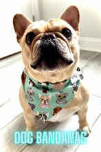 Load image into Gallery viewer, Funny Dog Bandana Sunglasses Print Stylish Pet Accessories Unique Dog Scarf Trendy Puppy Neckwear Dog Lover Gift Idea Spring Pet Fashion

