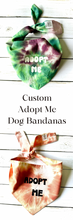 Load image into Gallery viewer, One Of A Kind Dog Bandana Custom Tie Dye Pet Scarf For Adoption Event Ideas Unique Dog Accessories For Social Media Adoptable Dog Rescue
