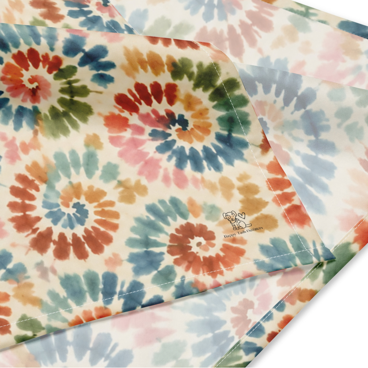 Adopt Me Tie Dye Print Dog Bandana