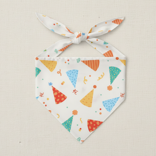 Custom Birthday Hat Dog Bandana Puppy 1st BDay Personalized Pet Scarf Celebration Party Outfit for Dogs Cute Dog Neckwear Accessories