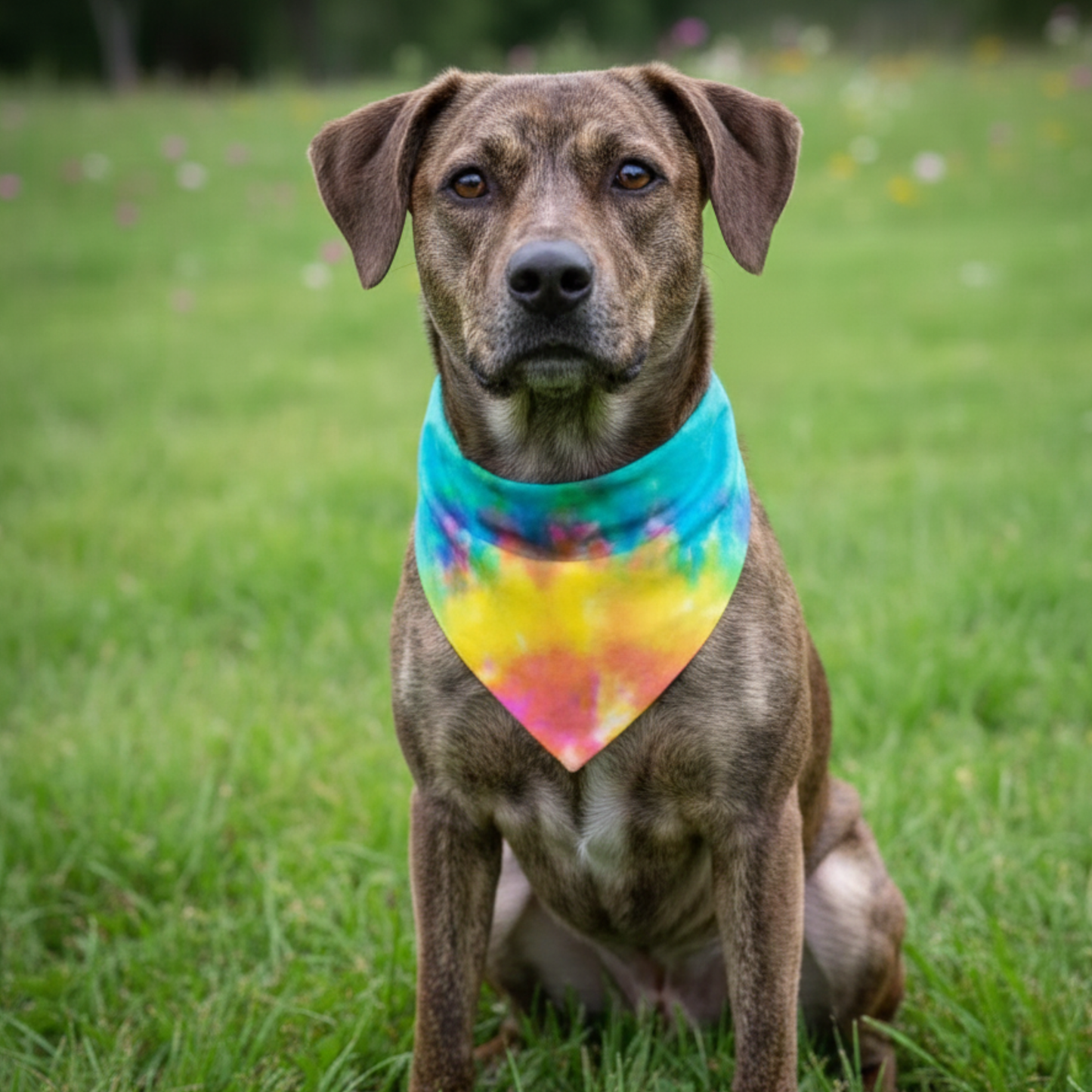 Custom Tie Dye Dog Bandana