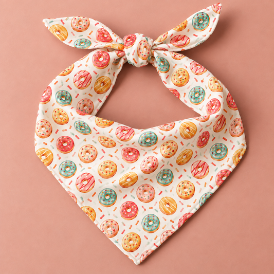donut dog bandana perfect for dog 1st birthday