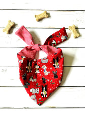 Load image into Gallery viewer, Dog Bandana Christmas Pet Scarf Festive Dog Accessories Holiday Dog Outfit Cute Christmas Pet Bandana Winter Holiday Pet Scarf Photo Shoot
